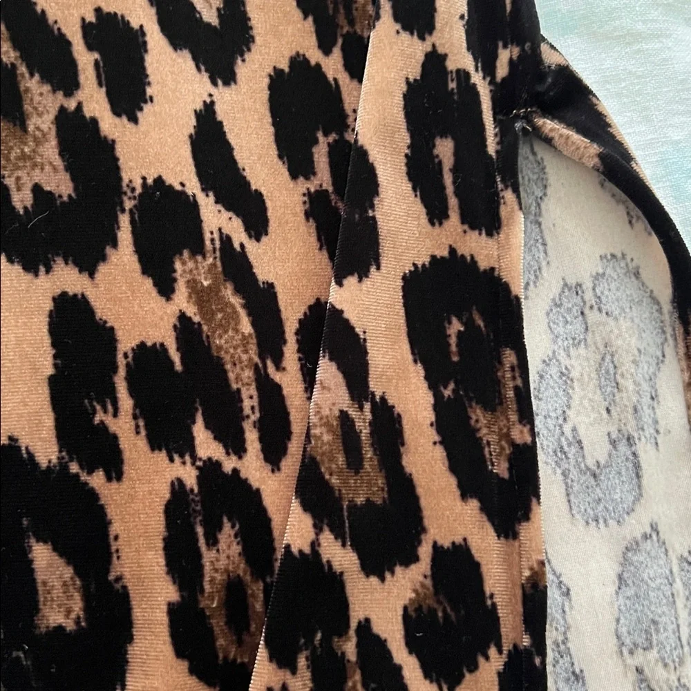 Taylor Black and Tan Animal Print Midi Maxi Dress - Picture 5 of 7